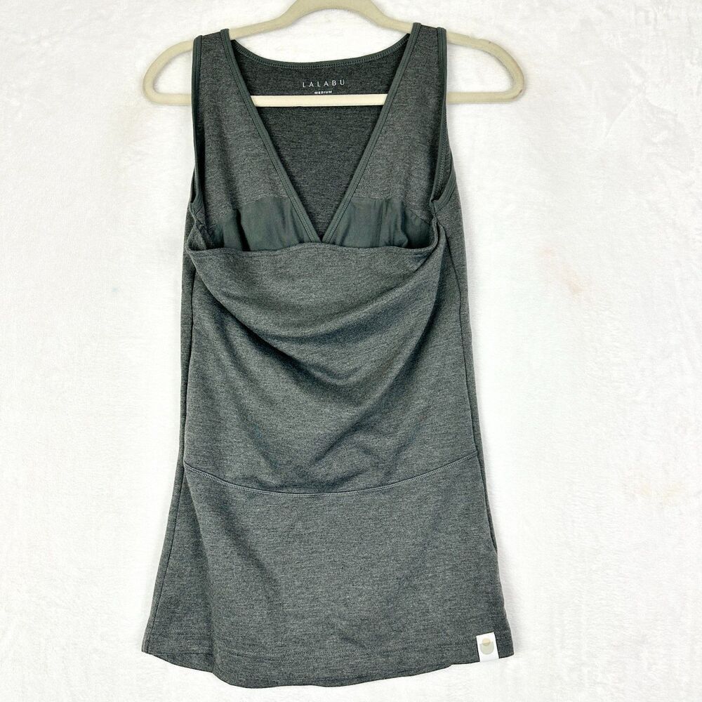 Lalabu Soothe Shirt Tank Top Size Medium Gray